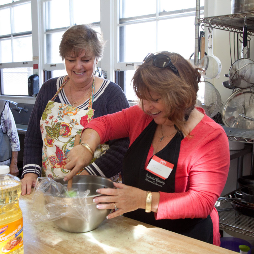 CLL Students Cooking Smiling