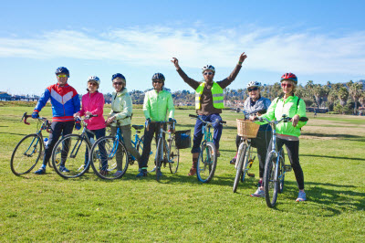 CLL Students Biking